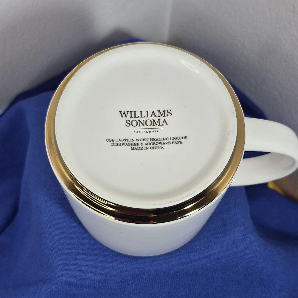 Williams-Sonoma Monogram Coffee Mug Letter 'H' 14 oz NWOT